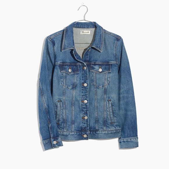 Madewell The Stretch Jean Jacket in Hobson Wash XS - Picture 3 of 4